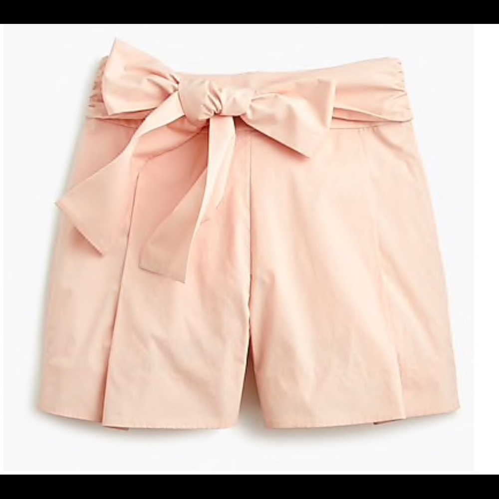 NWOT J.Crew tie waist short in cotton - Picture 2 of 5